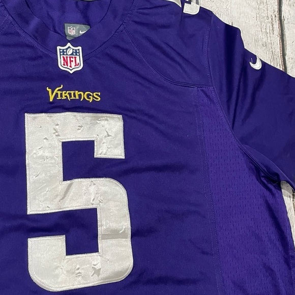 Teddy Bridgewater Minnesota Vikings Nike NFL Football Stitched Sports Jersey - Picture 6 of 9